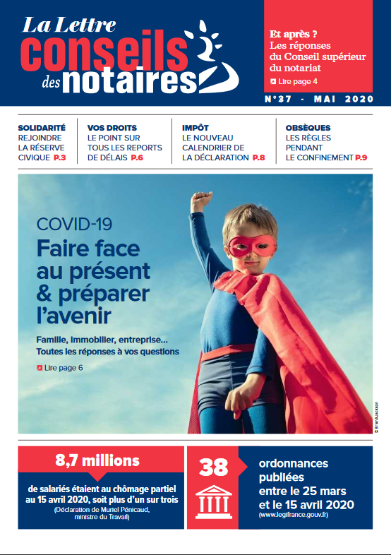 COVID-19 : Faire face au présent & préparer l'avenir - La Lettre Conseils des Notaires Mai 2020